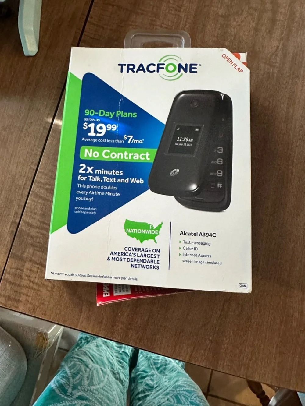 Alcatel A394C Wireless Phone - Black new
